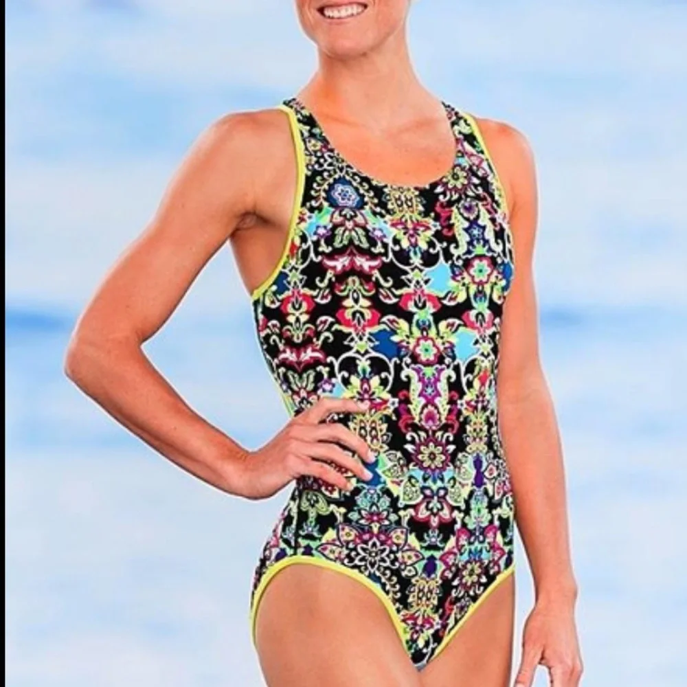 Athleta Multicolor reversible One Piece Swimsuit - Picture 1 of 6